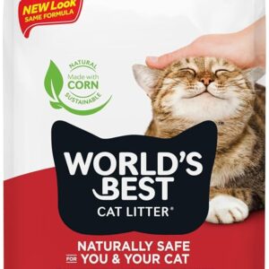 World's Best Cat Litter - Arena Ecológica de Maíz Natural Aglomerante Multigato