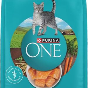 Purina ONE Natural Tender Selects - Alimento Seco con Salmón Real para Gatos