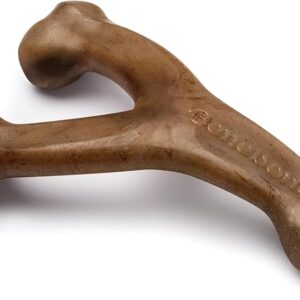Benebone Wishbone - Hueso Masticable Ergonómico con Sabor a Tocino Real