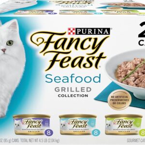 Purina Fancy Feast Seafood Grilled - Filetes de Mariscos a la Parrilla en Salsa