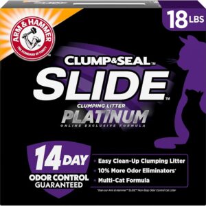 Arm & Hammer Slide Platinum - Arena Sanitaria Aglutinante Antiadherente para Gatos
