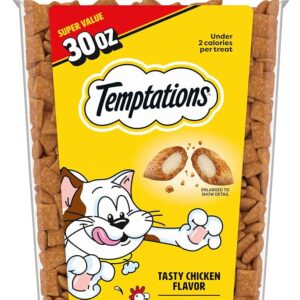 Temptations Classic - Golosinas Crujientes con Relleno Suave para Gatos (30 oz)