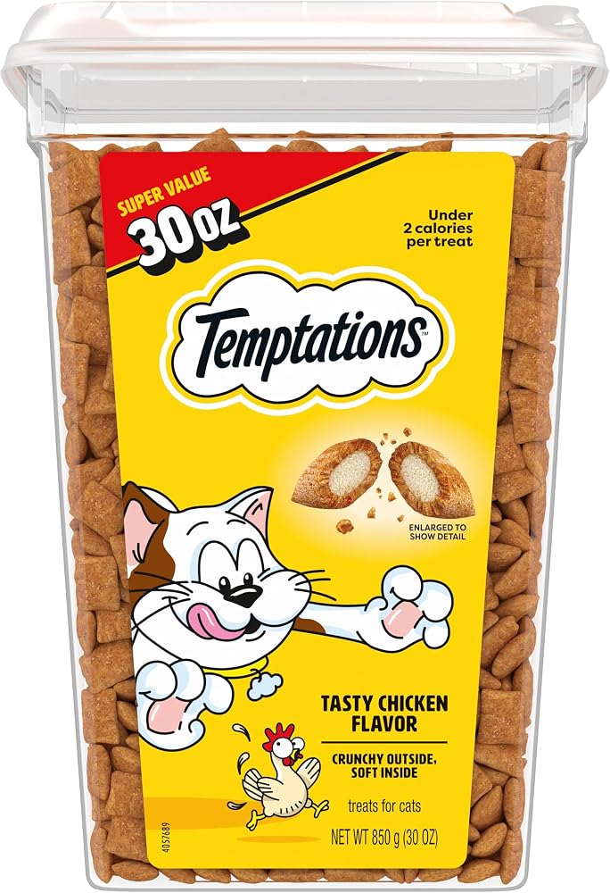 Temptations Classic - Golosinas Crujientes con Relleno Suave para Gatos (30 oz)