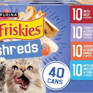 Purina Friskies Shreds - Filetitos Desmenuzados en Jugosa Salsa para Gatos