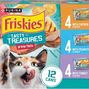 Purina Friskies Tasty Treasures - Alimento Húmedo con Tocino Real y Queso en Salsa